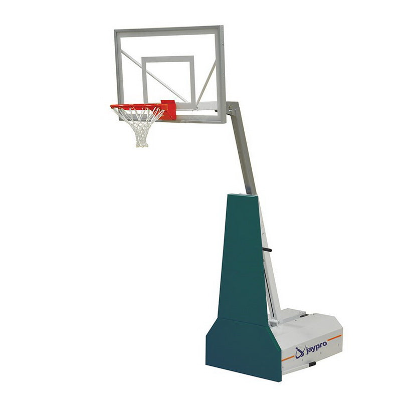 Jaypro Portable Basketball System in white background