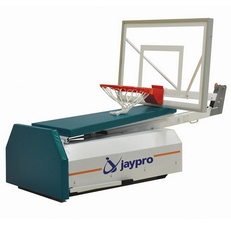 Jaypro Portable Basketball System folded