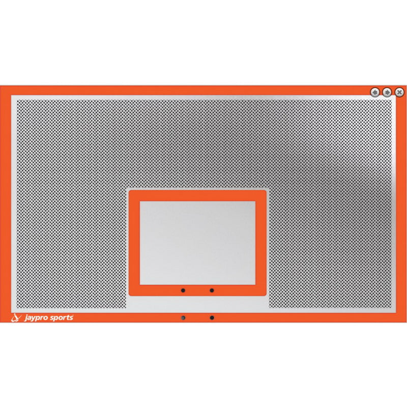 Jaypro 42'' Rectangular Perforated Steel Backboard without ring 