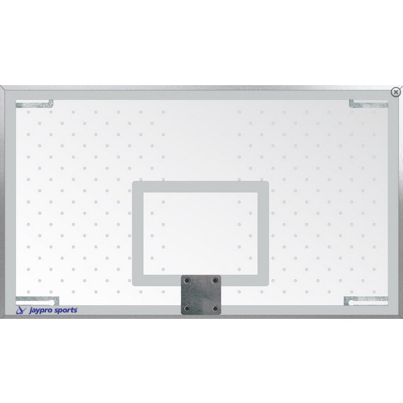 Jaypro Perforated Poly Carbonate Backboard 72"W x 42"H