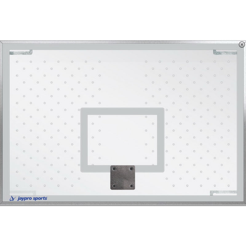 Jaypro Perforated Poly Carbonate Backboard 72"W x 48"H