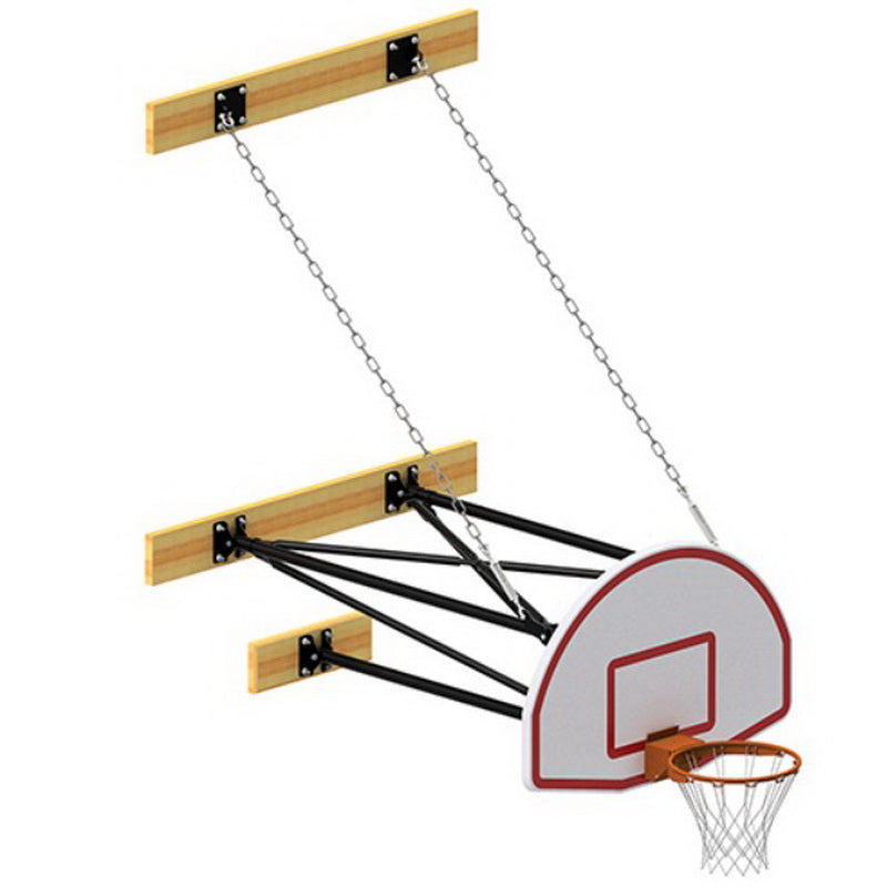 Jaypro Wall Mounted Stationary Fan Backboard in white background