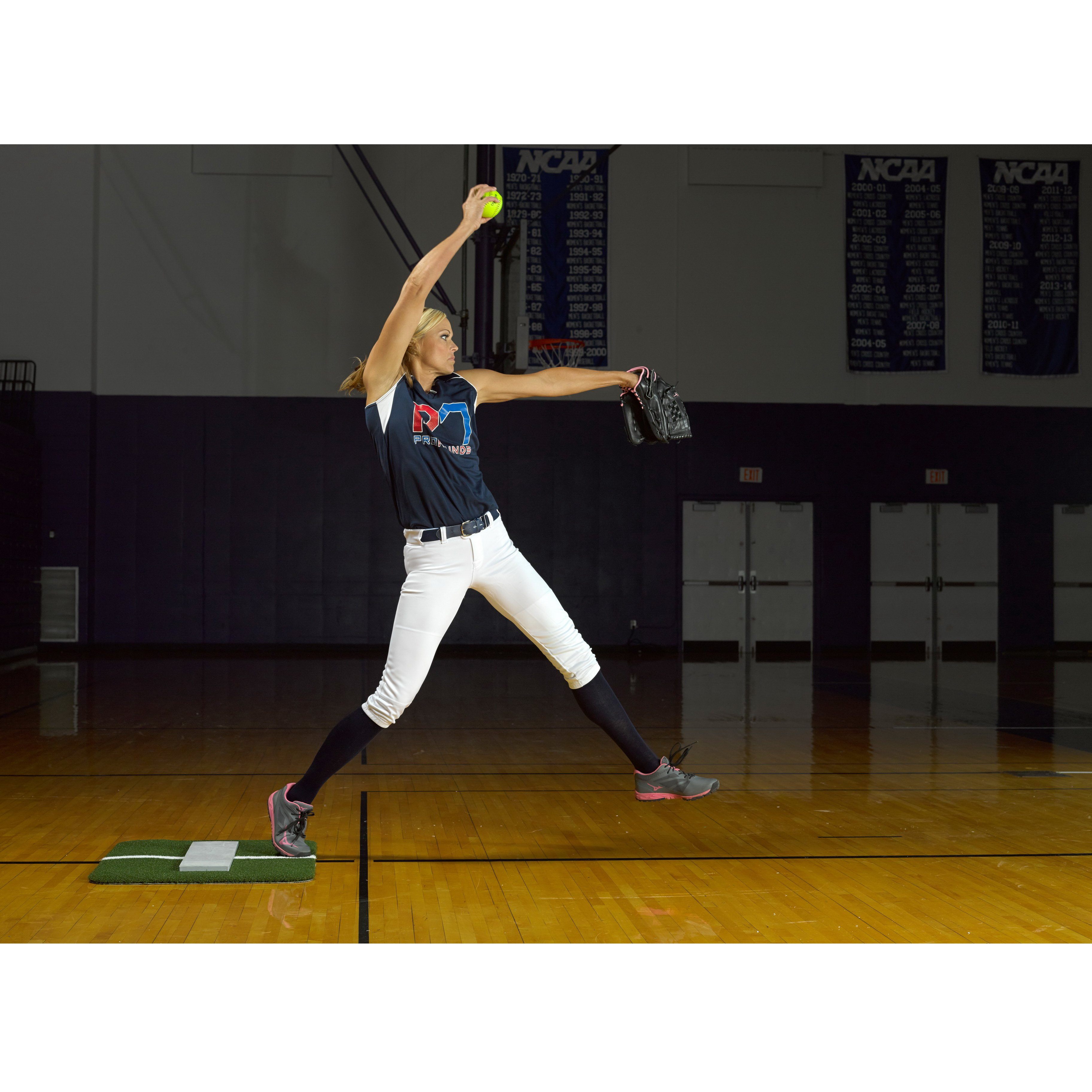 ProMounds Jennie Finch Softball Pitching Mini-Mat w/ Powerline - Pitch Pro Direct
