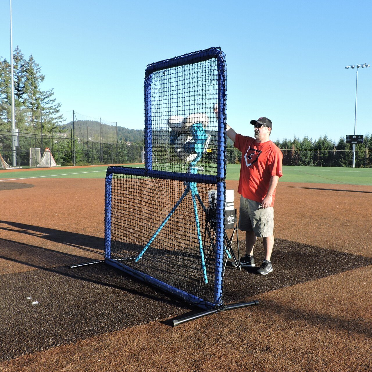 Jugs Protector™ Blue Series L-Shaped Pitchers Screen