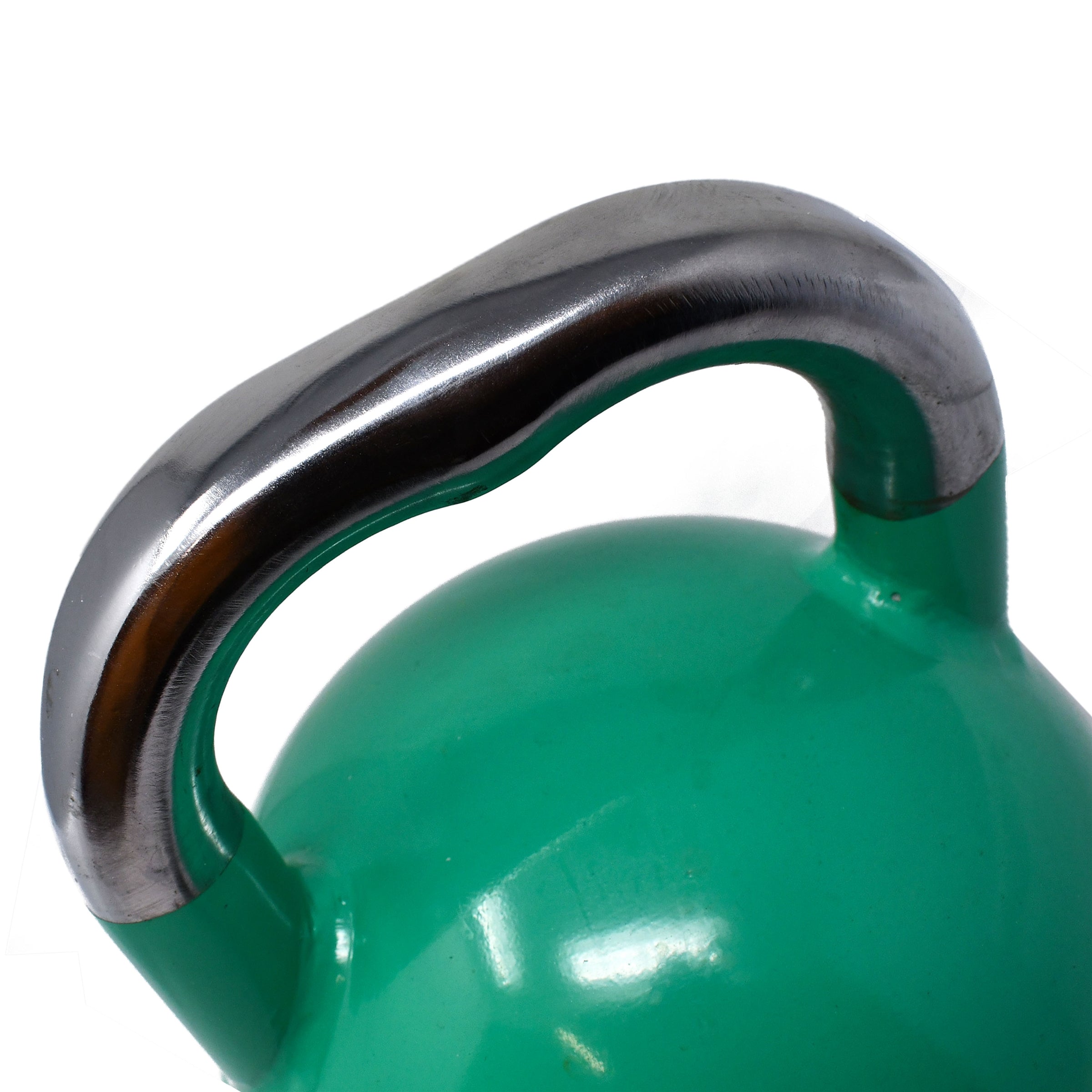 Premium Coated Steel Kettlebell - 31 lbs (14 kg) - Green