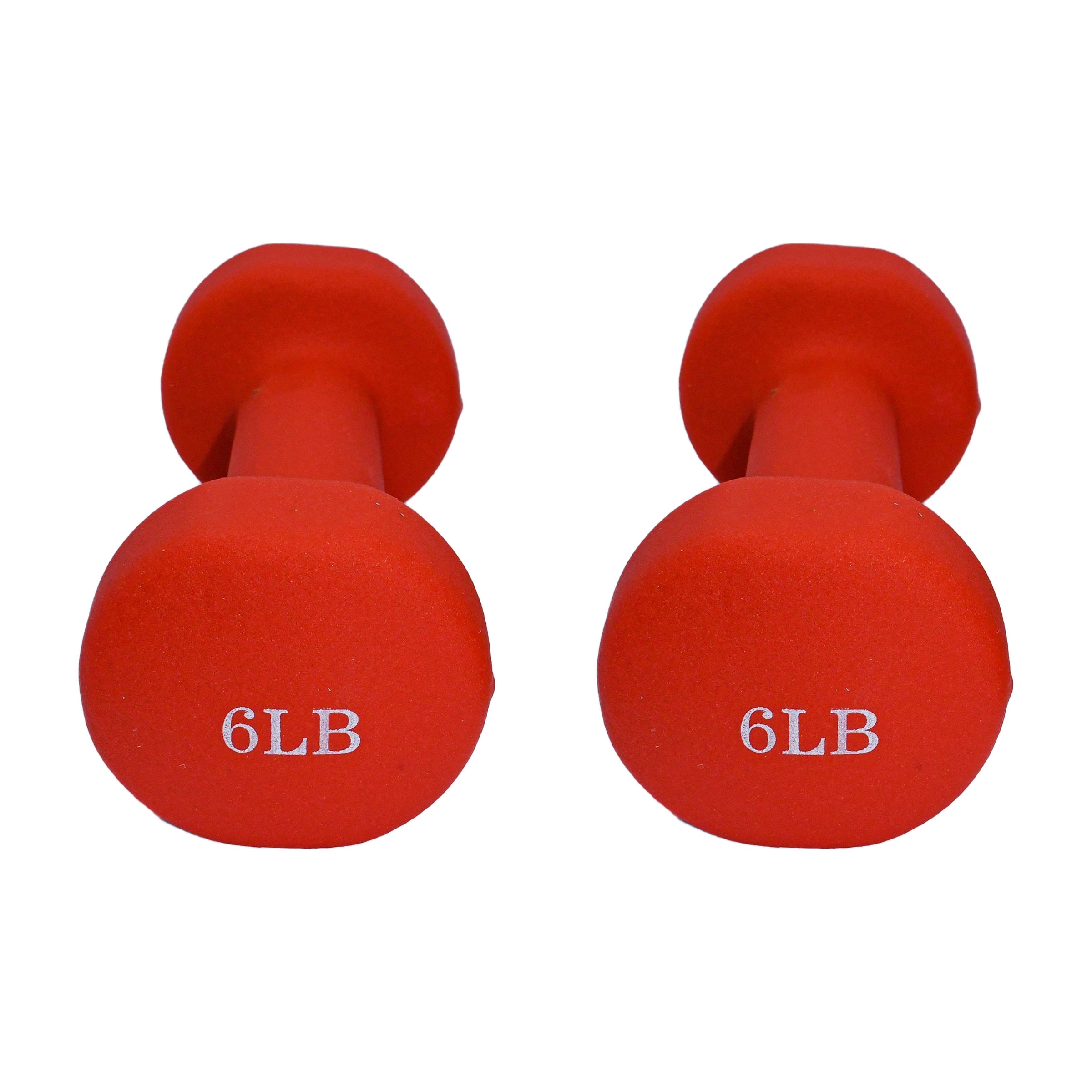 Non-Slip Hexagonal Shaped Free Weight Dumbbells Red - Set of 2