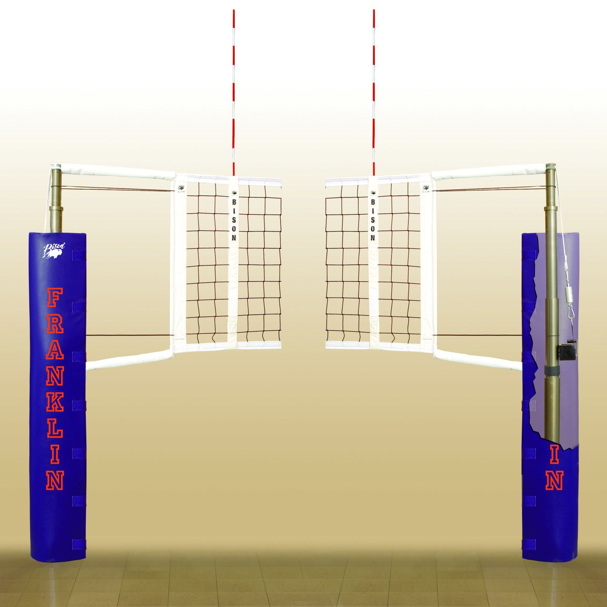 Bison Magic Self-Storing Volleyball System - Pitch Pro Direct