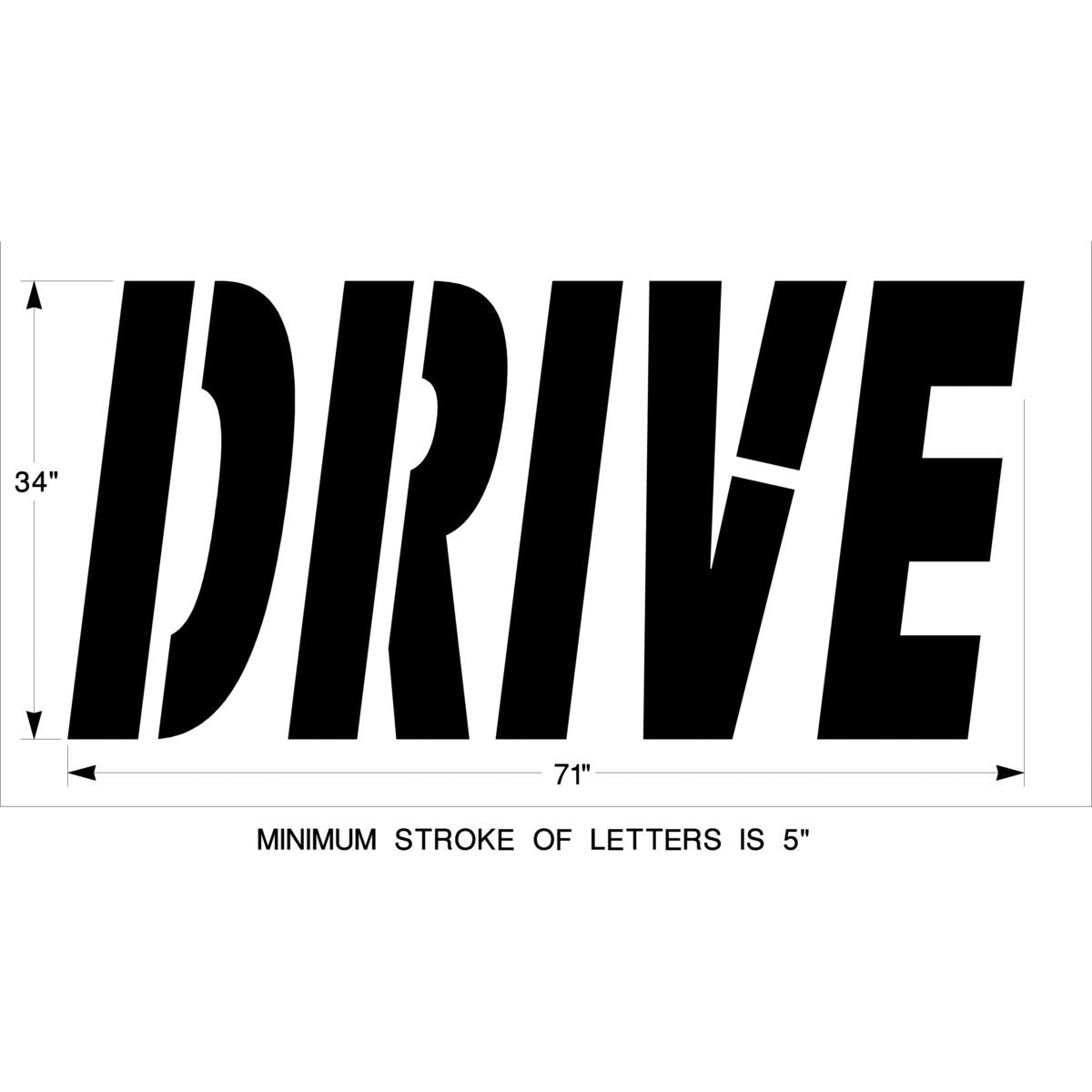 Newstipe McDonalds 34 Inch Drive Stencil