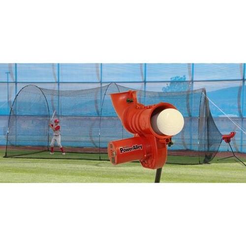 Power Alley 11 in Softball Machine & PowerAlley 22 Ft. Cage