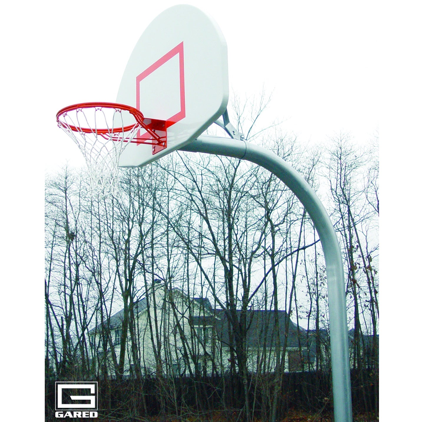Gared Standard Duty 4-1/2" O.D. Gooseneck Basketball Package
