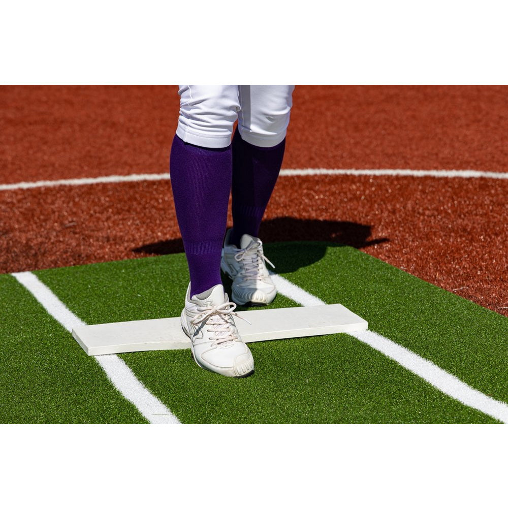 Portolite Pro Spiked Long Softball Mat - Lined