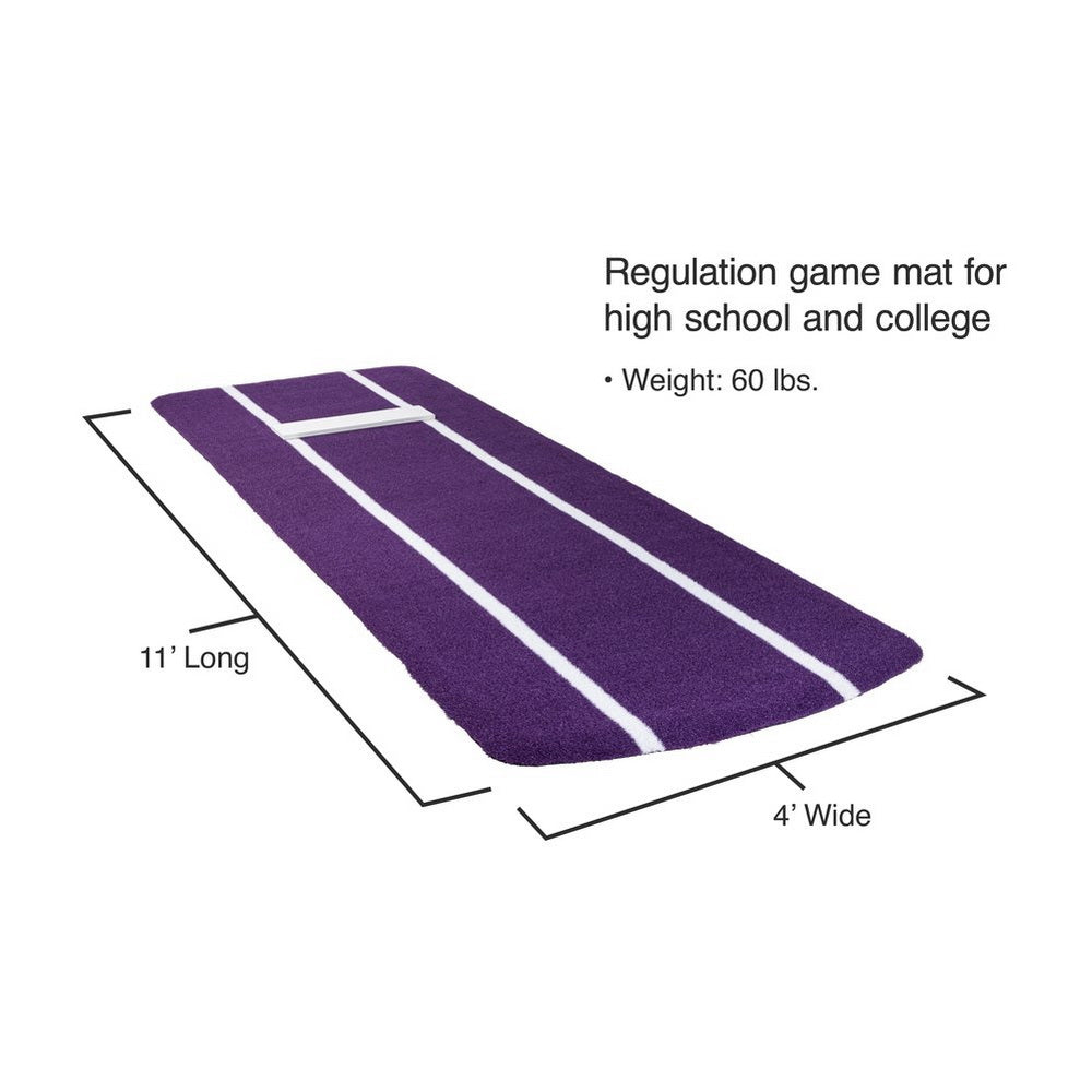 Portolite Pro Spiked Long Softball Mat - Lined