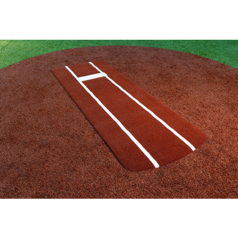 Portolite Pro Spiked Long Softball Mat - Lined