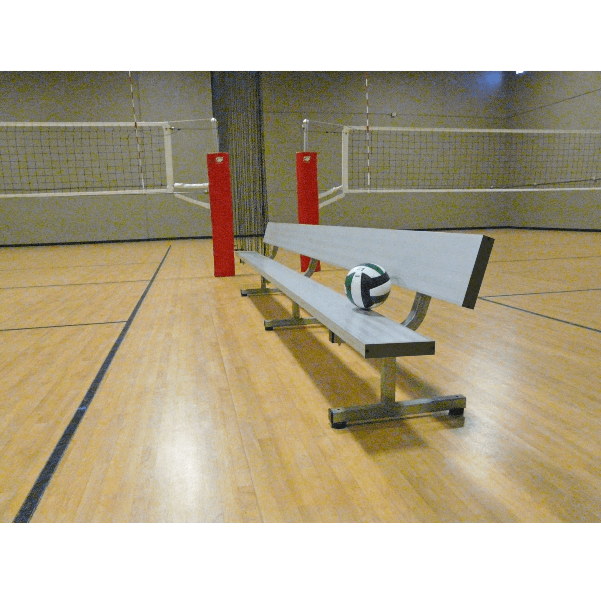 Bison Player Bench with Backrest - Pitch Pro Direct