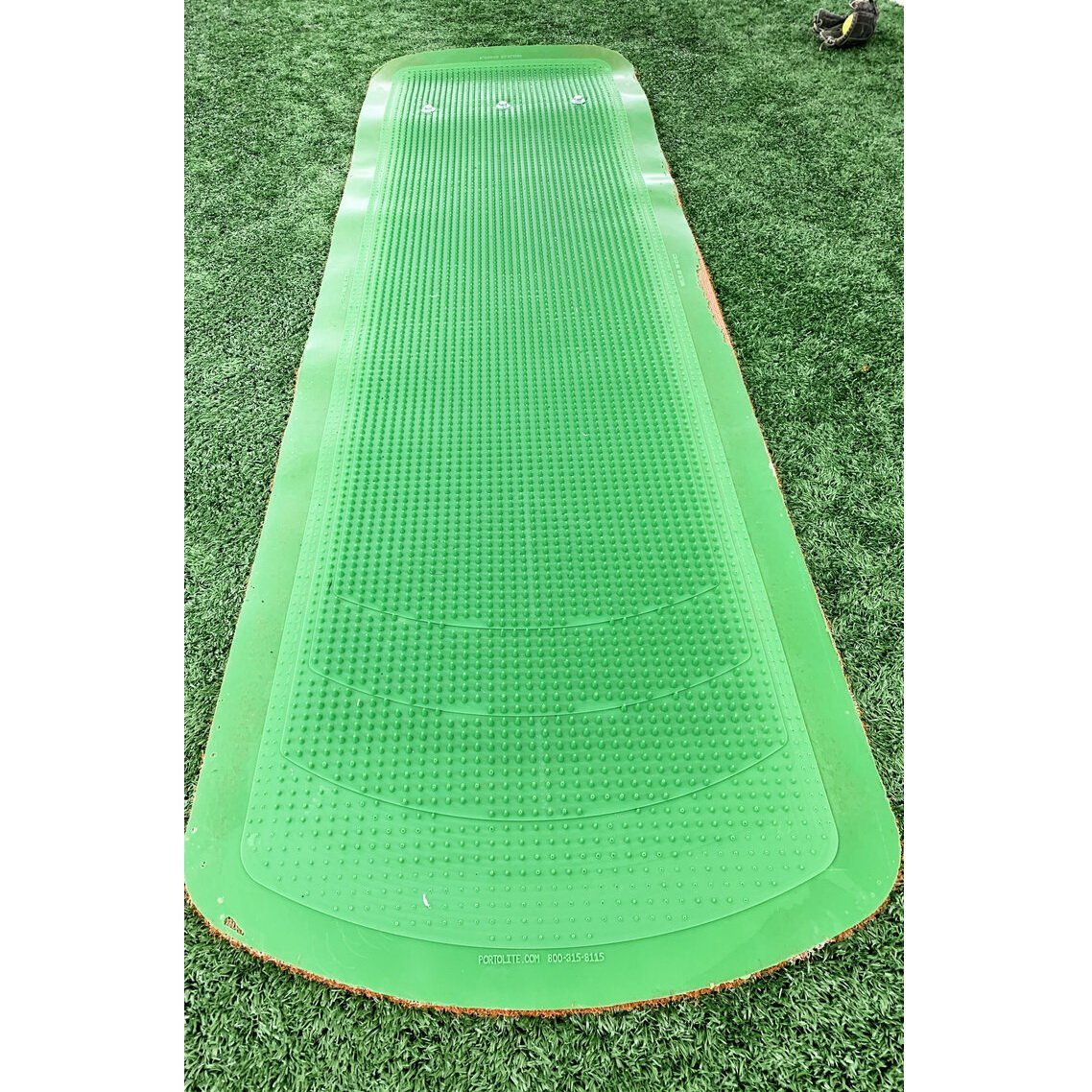 Portolite Pro Spiked Long Softball Mat - Lined