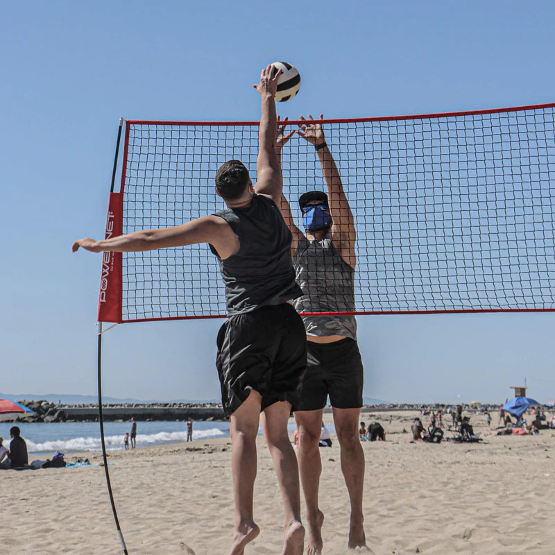 Powernet Volleyball Four Square Net in a beach