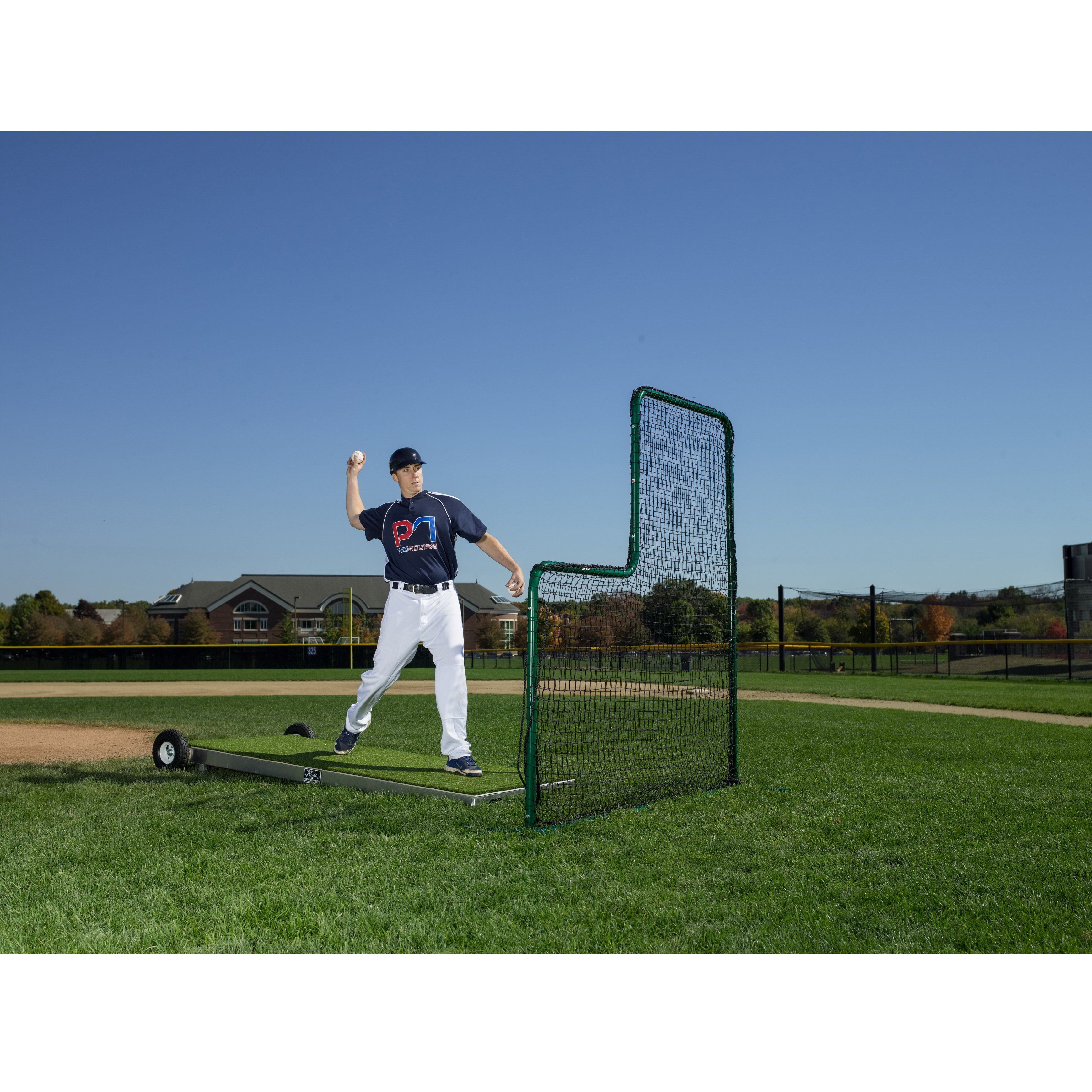 ProMounds Portable Collegiate Pitching Platform With Wheels