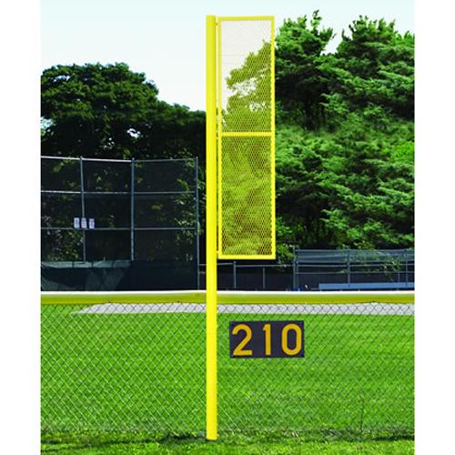 20 Collegiate Foul Pole (Baseball – Semi/Perm - Yellow) Front View