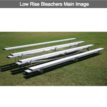 4 Row Low Rise Aluminum Bleachers - Pitch Pro Direct