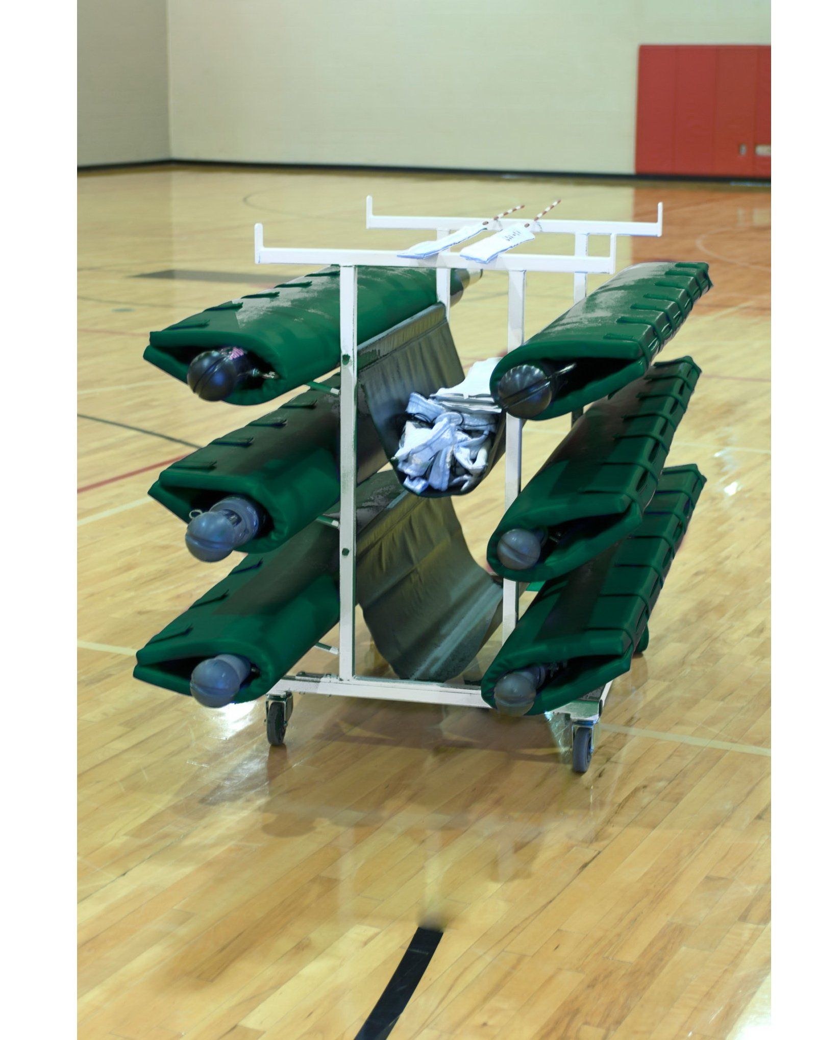 Bison Six Post Deluxe Volleyball Cart - Pitch Pro Direct