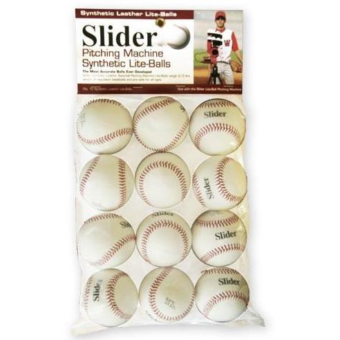 Slider Lite Synthetic Leather Pitching Machine Baseballs