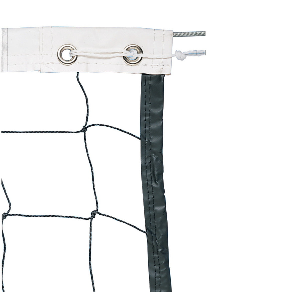 Trigon Sports Vinyl Volleyball Net W/ Steel Cable Top & Nylon Roped Bottom