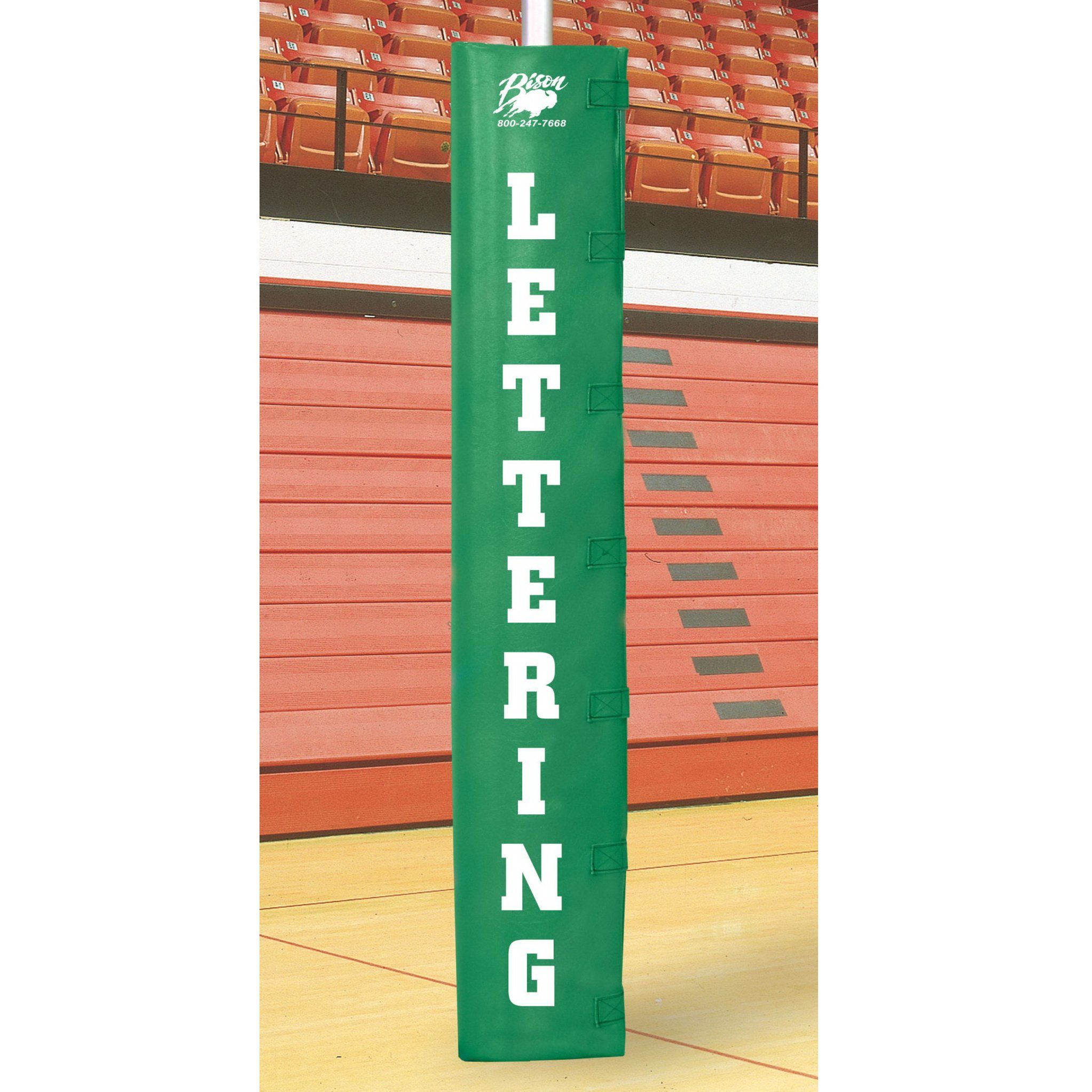 Bison Volleyball Post Padding with 4-Sided Lettering - Pitch Pro Direct