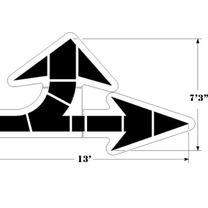 Newstripe Walmart Solid Combo Arrow