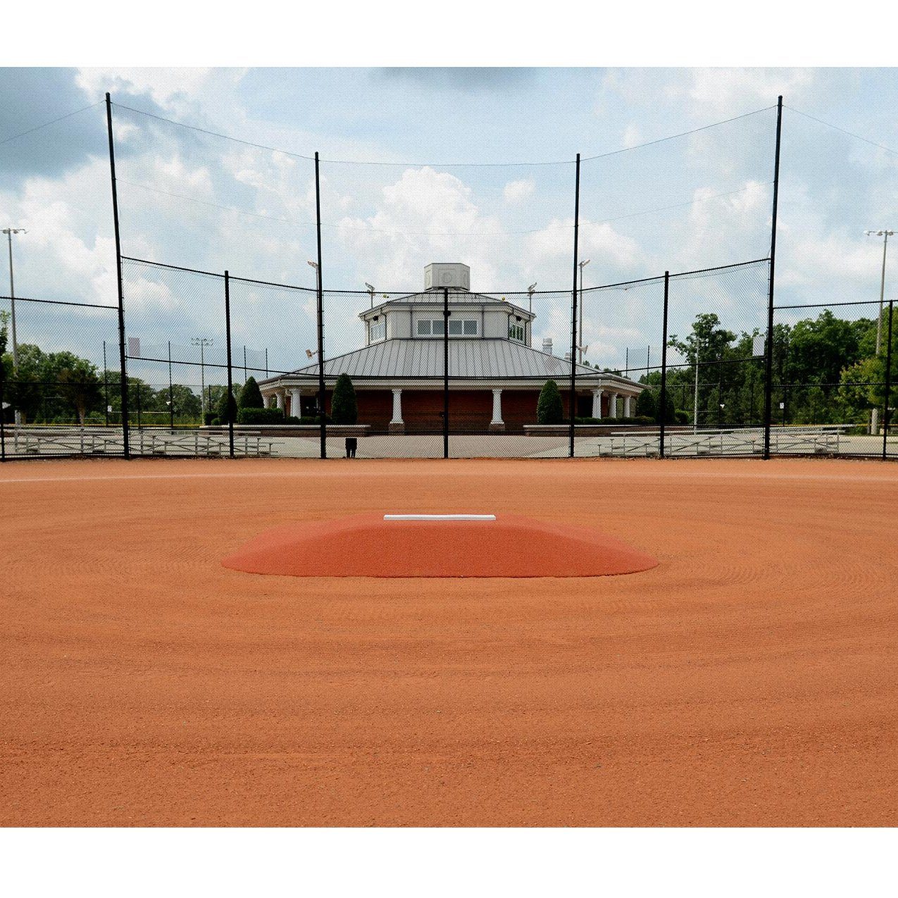 allstar mounds 12u pitching mound #3 in clay rear view