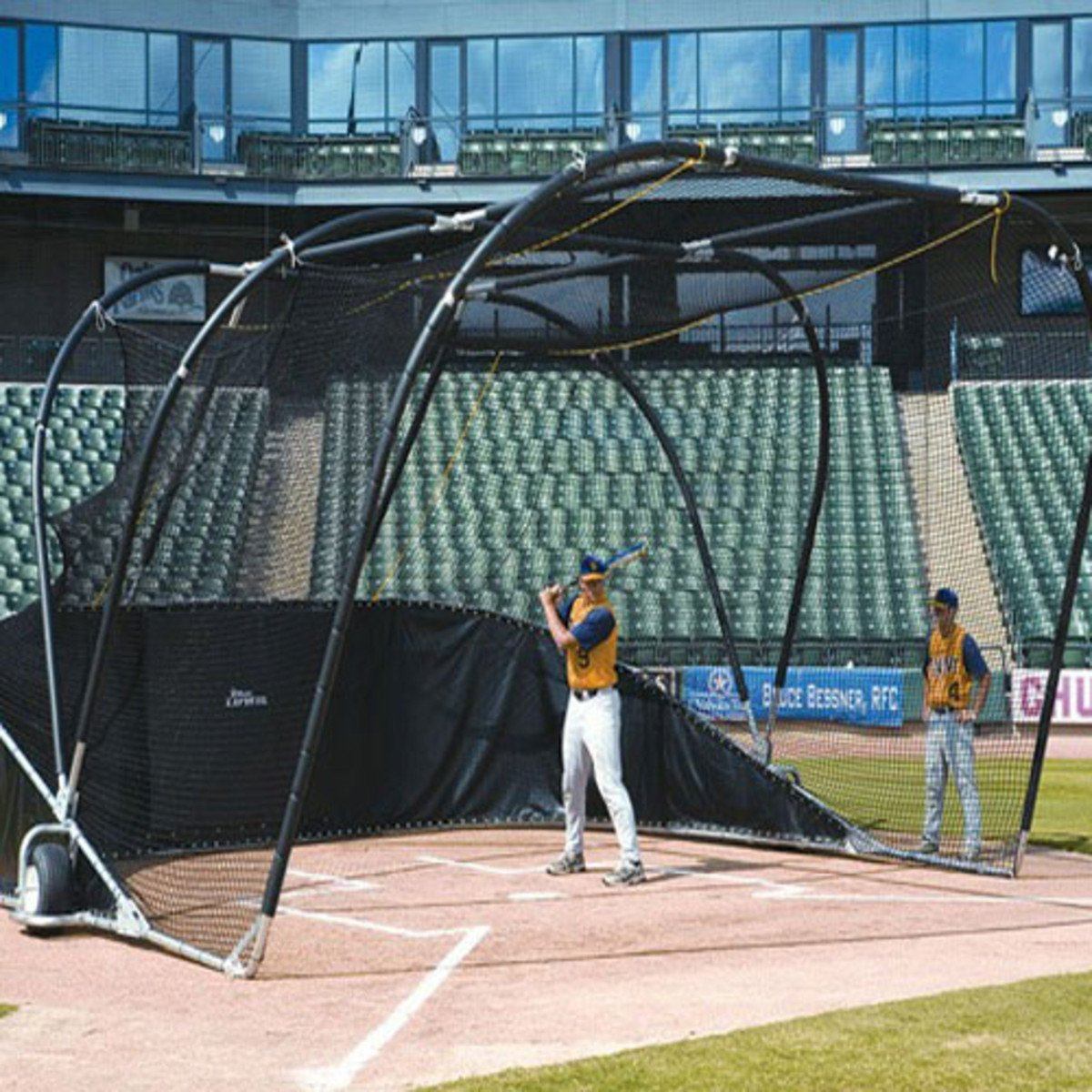 big bubba elite backstop side angle with batter in box