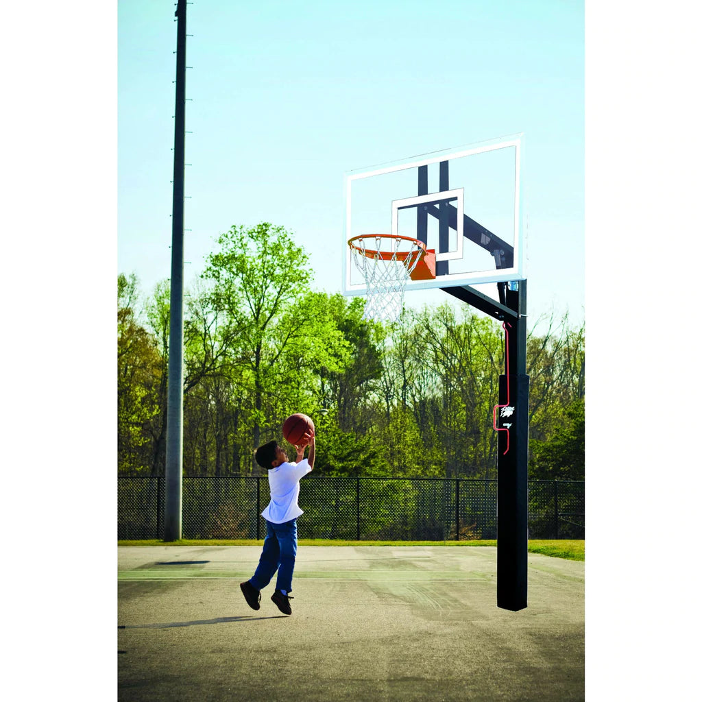 bison 36 x 54 zipcrank adjustable outdoor portable basketball hoop 2