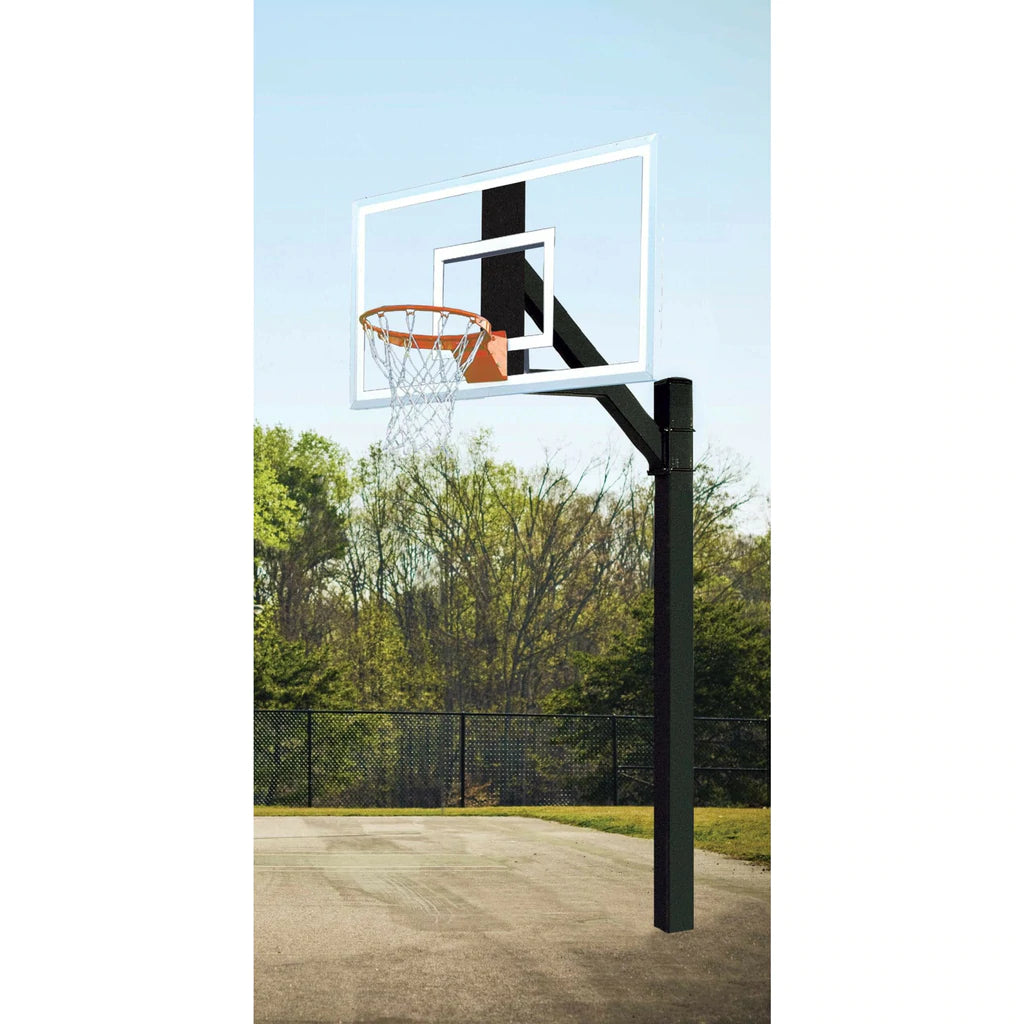 bison 36 x 60 ultimate jr polycarbonate fixed height basketball hoop