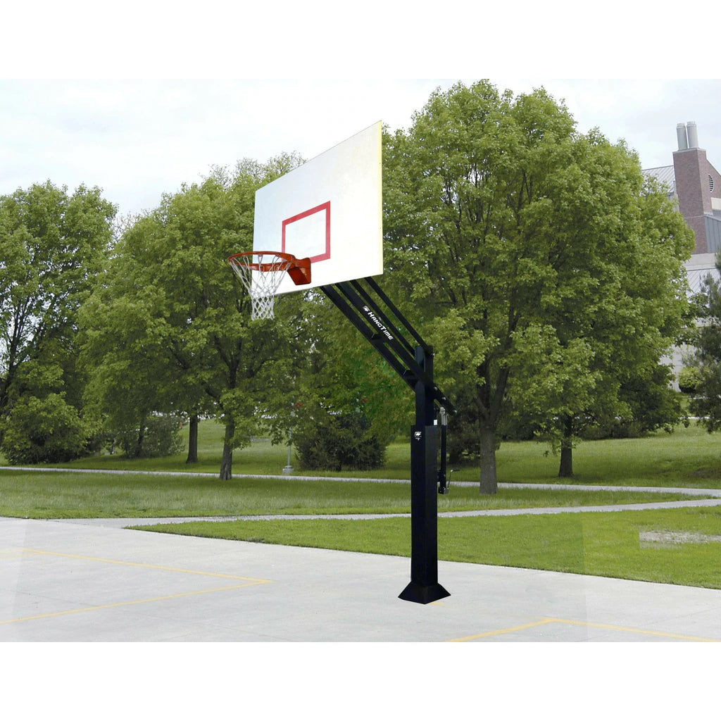 bison 42 x 60 steel ultimate hangtime 6 adjustable basketball hoop 1