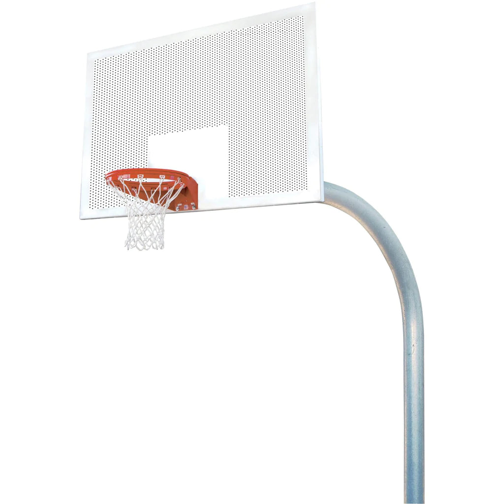 bison 5 9/16 mega duty 42 x 72 perforated steel basketball hoop