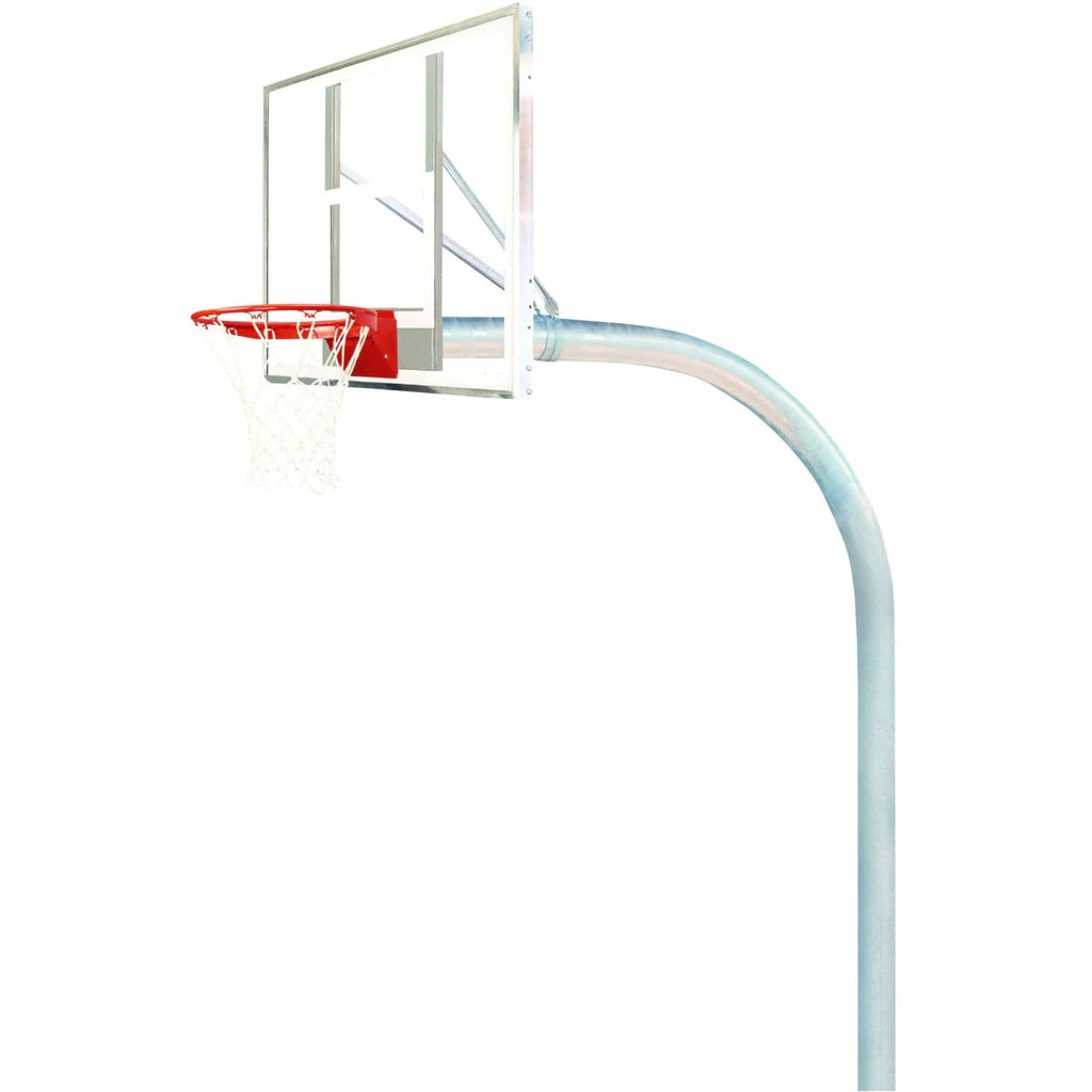 bison 5 9/16 mega duty 42 x 72 polycarbonate basketball hoop