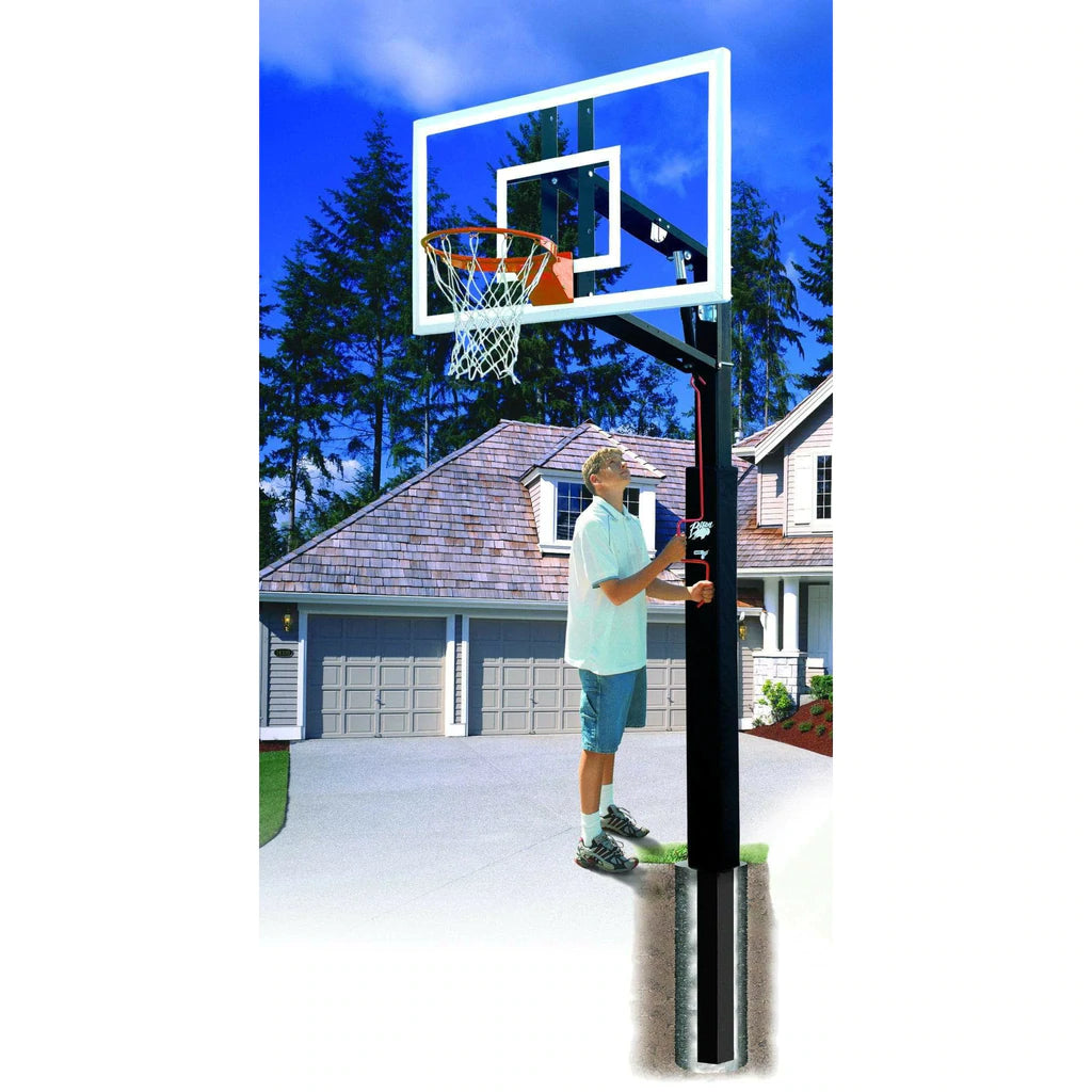 bison four seasons zipcrank 5 adjustable basketball hoop 1