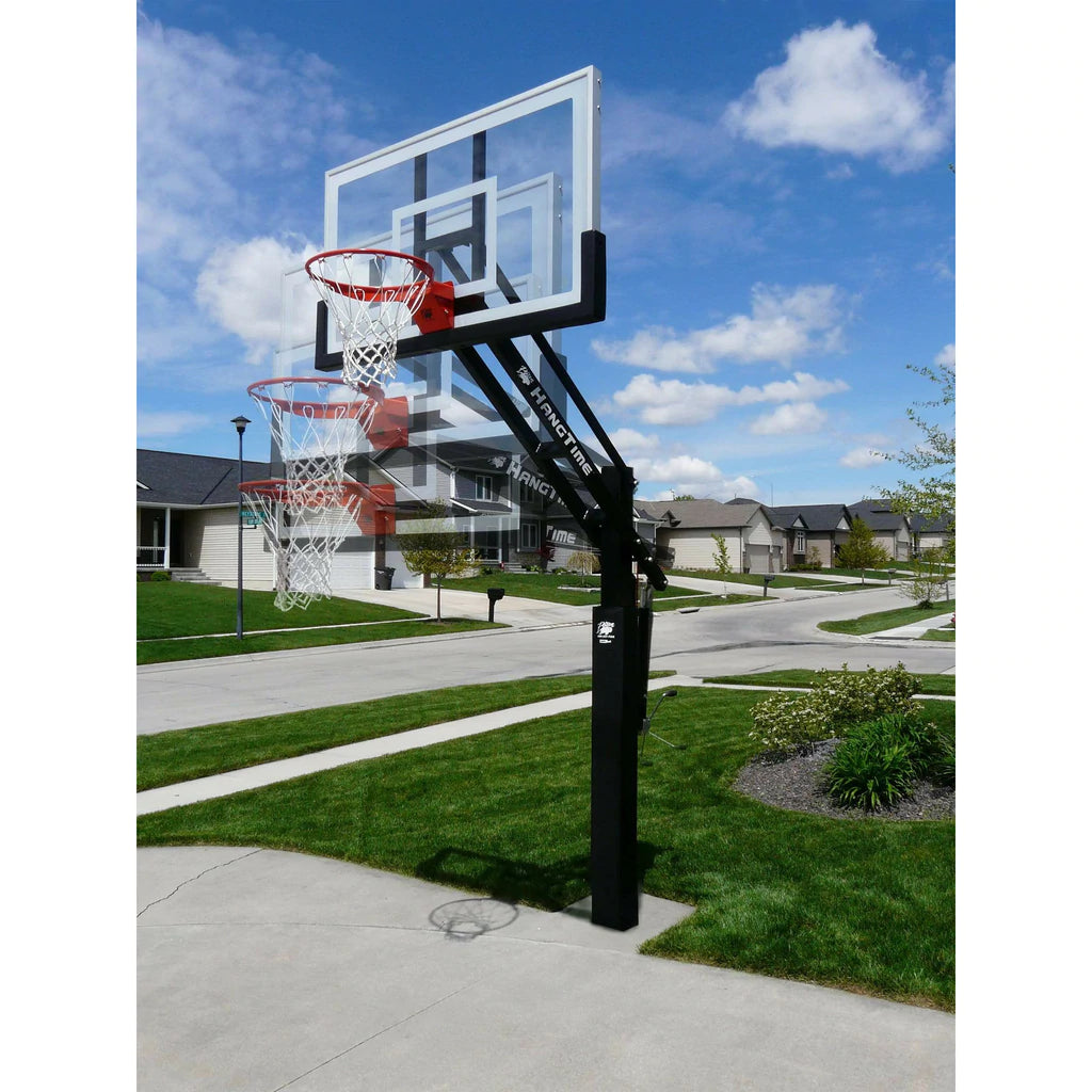 bison hangtime 6 adjustable in ground basketball hoop 2