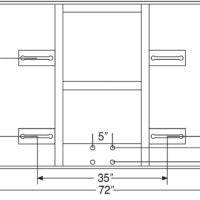 bison inc 42x72 extended life short glass conversion backboard info