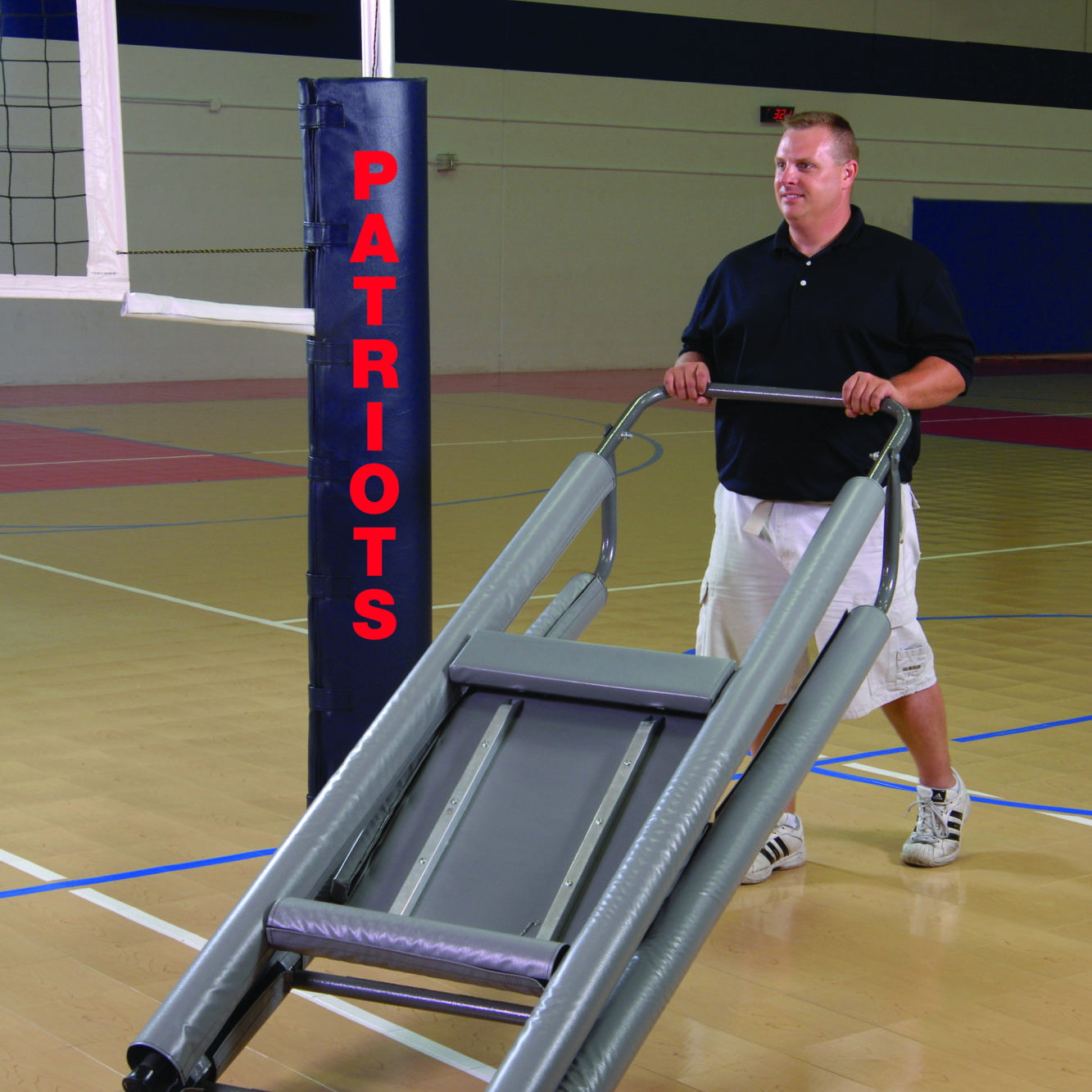 bison inc folding padded volleyball officials platform with padding 1