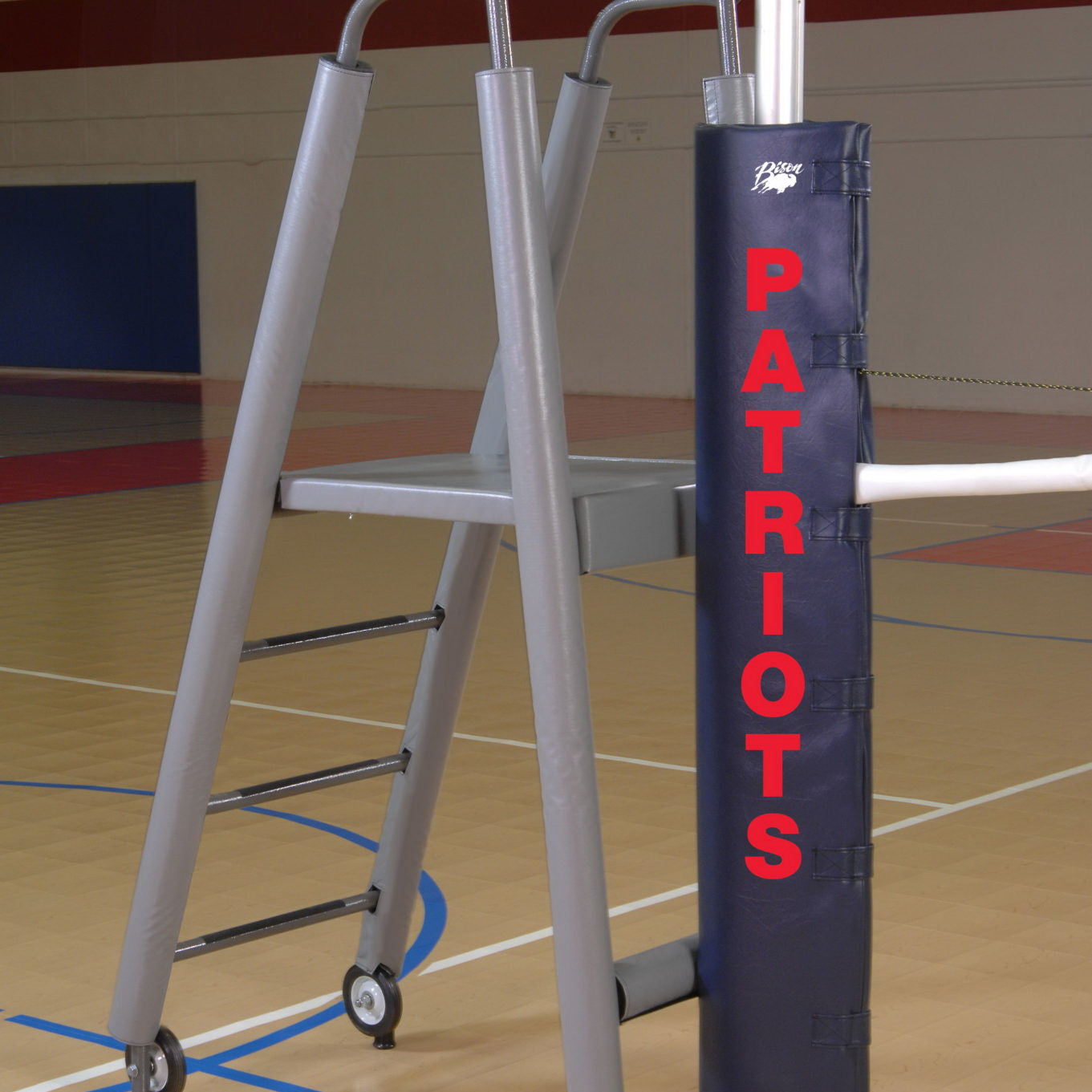 bison inc folding padded volleyball officials platform with padding