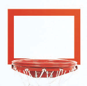 bison inc orange replacement backboard shooters square