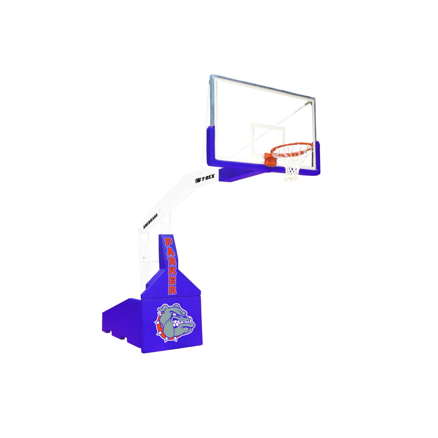 bison inc t-rex americana manual portable basketball system