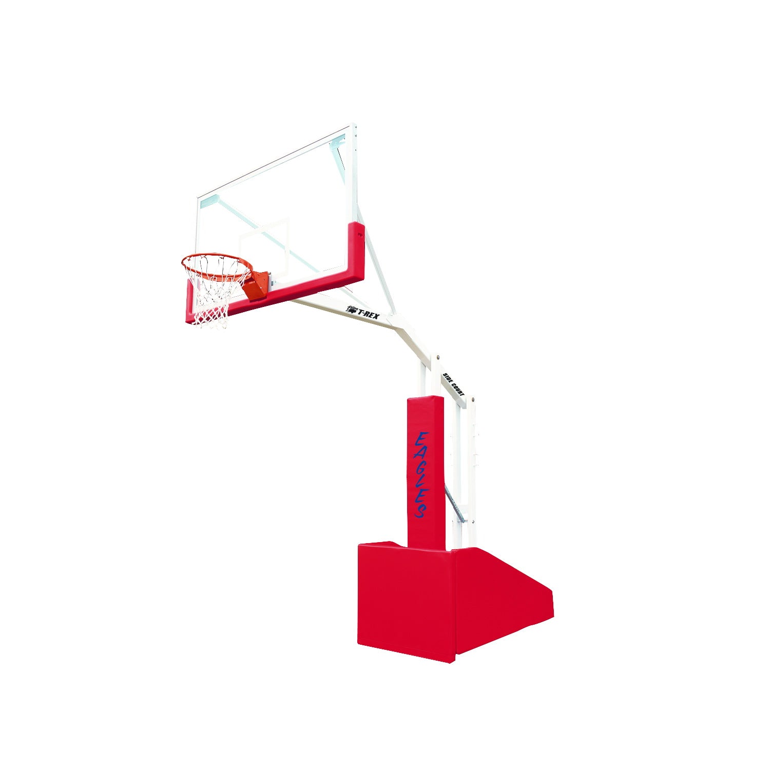 bison inc t-rex side court portable basketball system