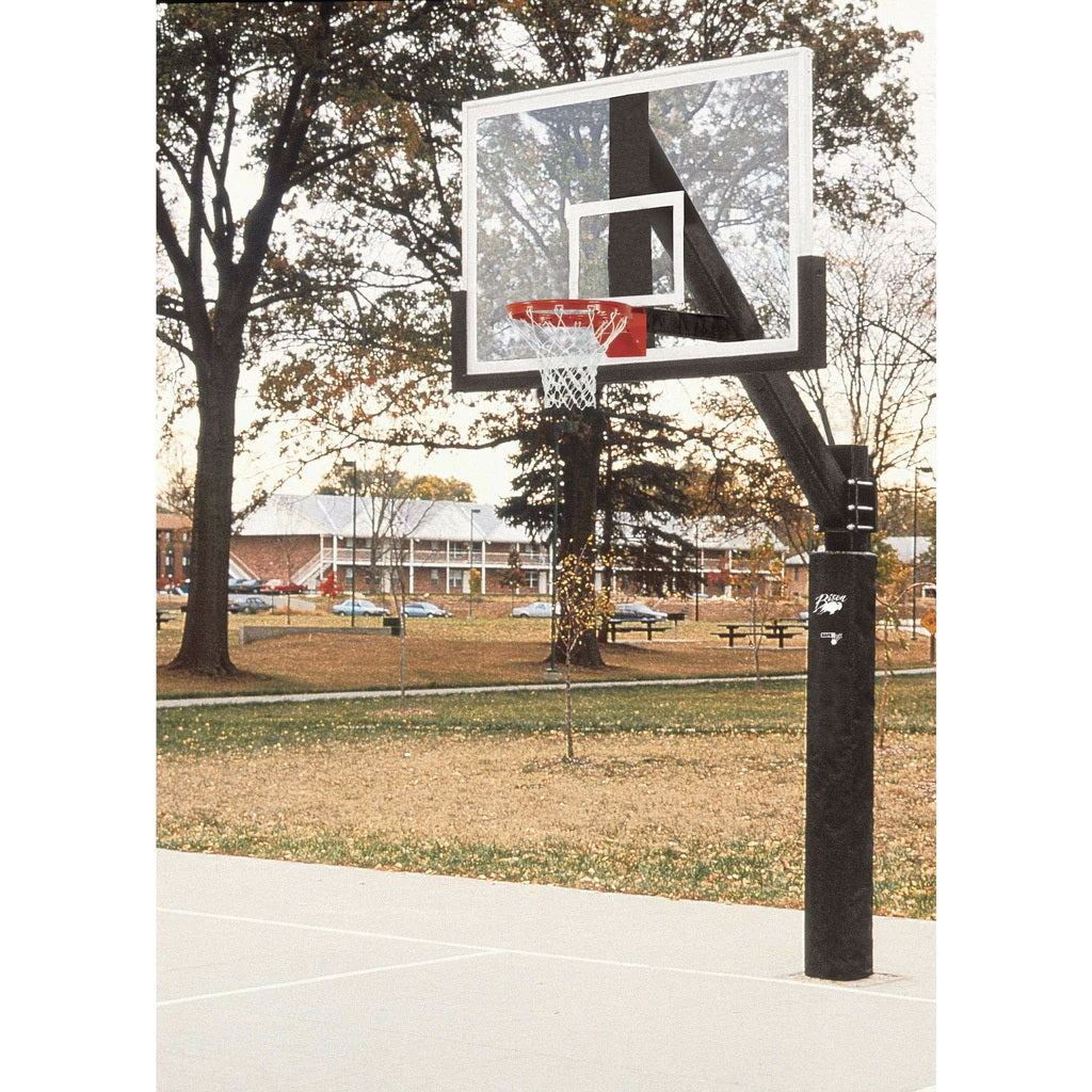 bison ultimate 42 x 72 polycarbonate fixed height basketball hoop