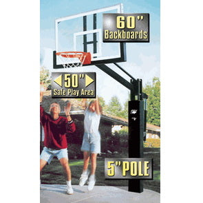 bison williamsburg adjustable basketball hoop 60 inch glass 24