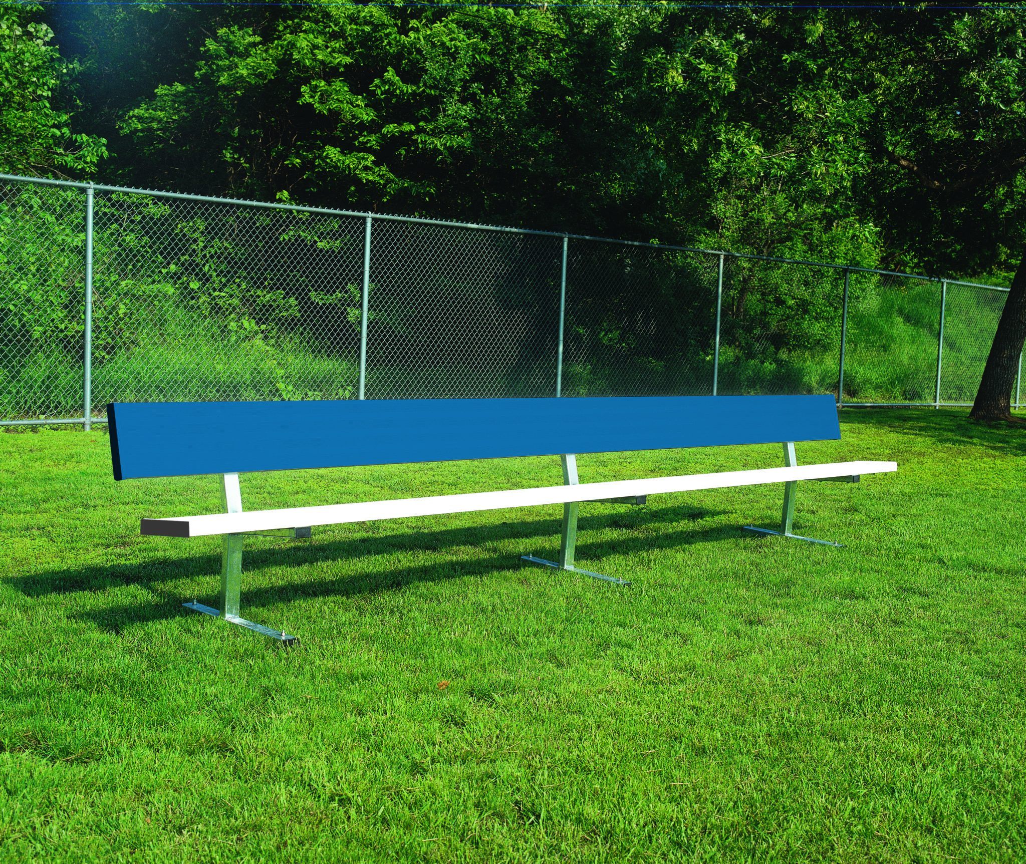 Bison Player Bench with Backrest - Pitch Pro Direct