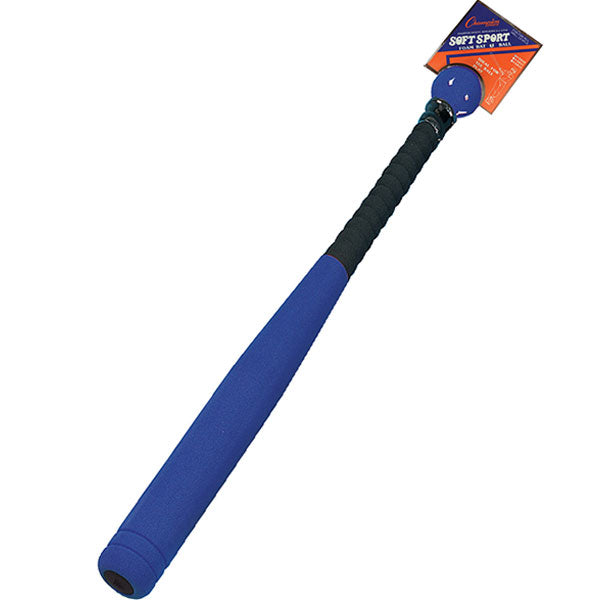 champion sports 29 inch foam covered bat and ball blue