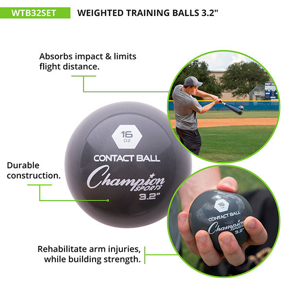 champion sports black weighted training balls set of 6 chart2