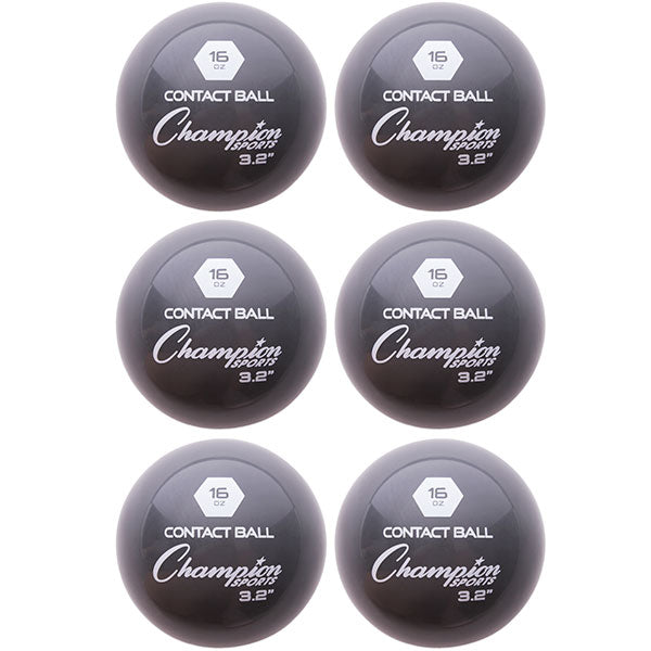 champion sports black weighted training balls set of 6