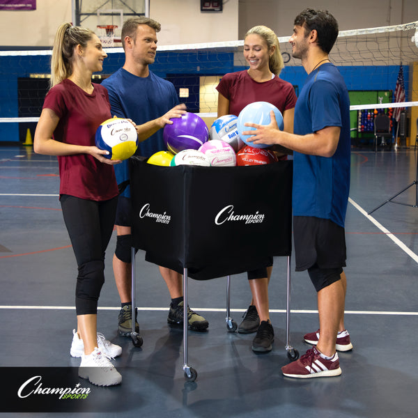 champion sports collapsible volleyball cart 6